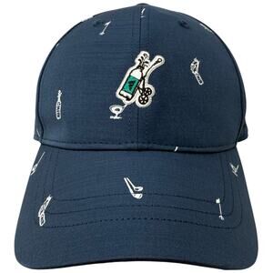 Adidas Golf Navy 6-Panel Adjustable Hat Golf Cart Embroidery